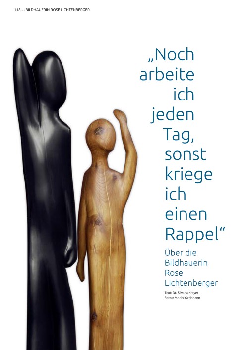 Abbildung: „Noch arbeite ich jeden Tag, sonst kriege ich einen Rappel“