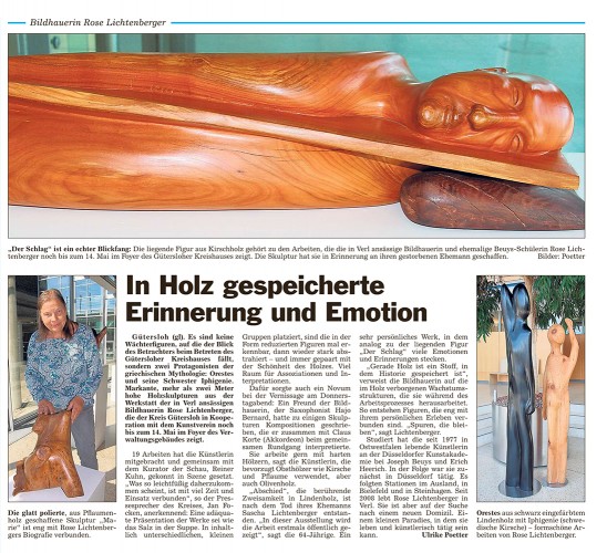 Abbildung: In Holz gespeicherte Erinnerung und Emotion