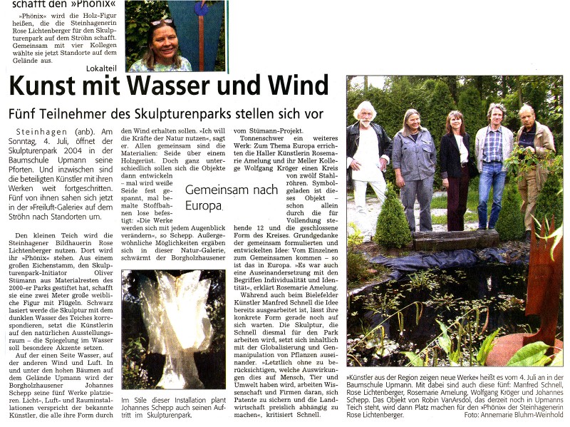 Abbildung: Kunst mit Wasser und Wind